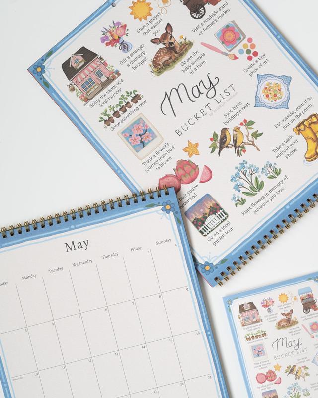 2026 Bucket List Calendar All-in-One Planner