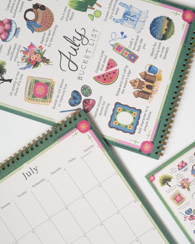 2026 Bucket List Calendar All-in-One Planner