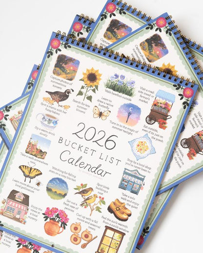 2026 Bucket List Calendar All-in-One Planner