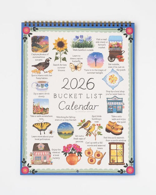 2026 Bucket List Calendar All-in-One Planner