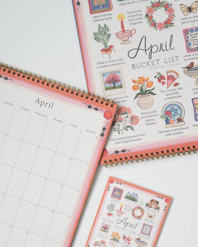 2026 Bucket List Calendar All-in-One Planner