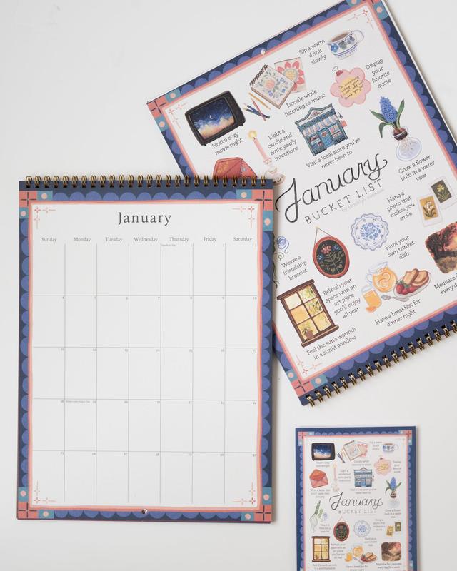 2026 Bucket List Calendar All-in-One Planner