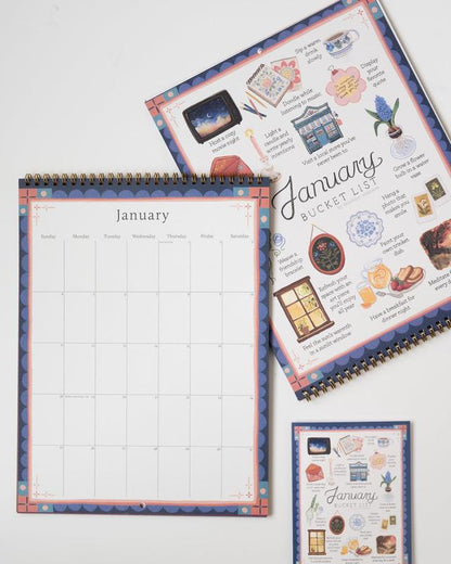 2026 Bucket List Calendar All-in-One Planner